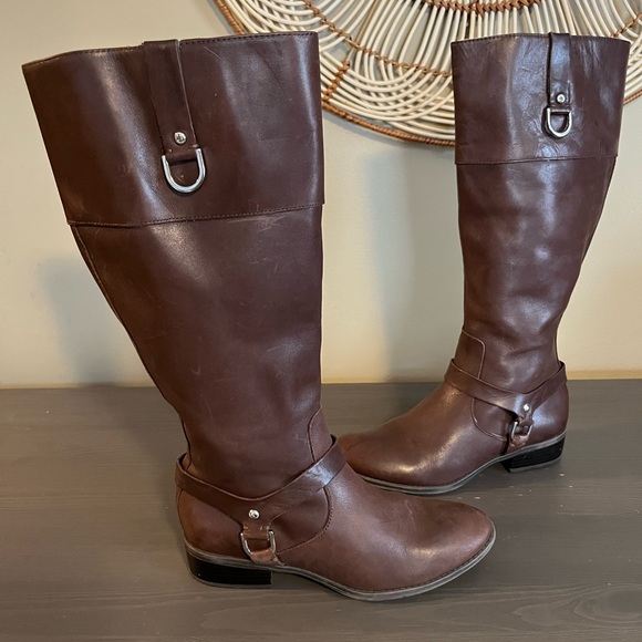 Lauren Ralph Lauren Mesa Leather Riding Boots - Picture 2 of 10
